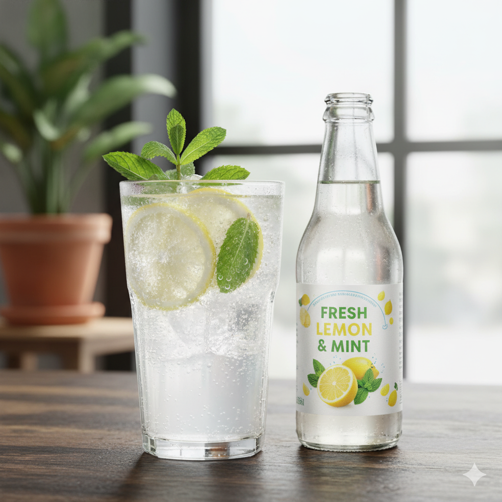Fresh Lemon & Mint Soda